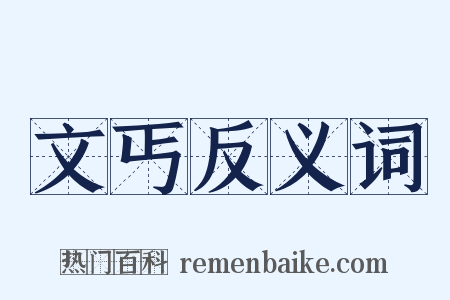 文丐反义词是什么意思的图片